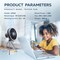 10000mAh Rechargeable Fan Portable – Desk Fan Portable Camping Fan with LED Lantern Desktop Table Cooling Fans Cordless Quiet RV Small Tent Battery Powered Fan for Camping Portable Fan for Travel
